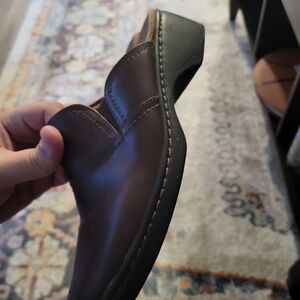 Womens Clark's leather loafers